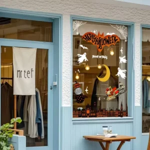 Halloween Decoration Static Stickers Atmosphere Decoration Glass Window Display Window Flower Window Stickers Urban Phantom