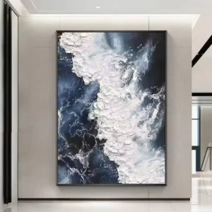 Hand-Painted Gold Oil Painting Modern Wall Art