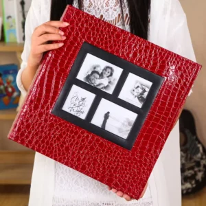 Handmade DIY Leather Hardcover 6×8 Wedding Photo Album