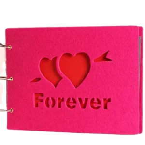 Handmade Eco-Friendly Customized Felt Loose-Leaf Photo Album with Pattern