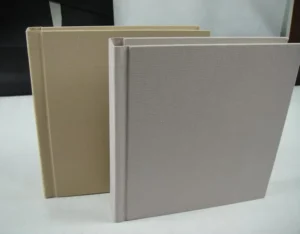 Handmade Fabric, Linen, and Leather Wedding Photo Album with Customized Design