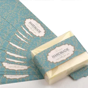 Handmade Soap Wrapping Paper Labels, Die-Cut Gift Packaging Labels