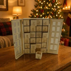 Hanging Wall Blank Wooden Advent Calendar for Christmas
