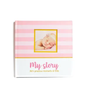 Hardcover Baby First-Year Growth Memory Coloring Book, A4/A5, 50 Pages, Custom Color Printing