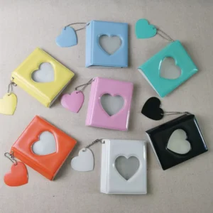 Heart Hollow PVC Cover Storage Album with Card Holder