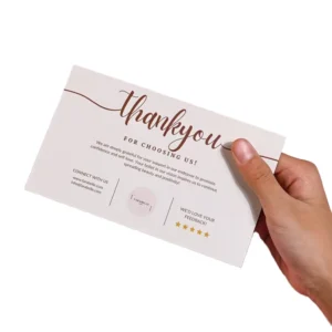 Heart-Shaped Custom Handmade Business Cards, 300gsm Cardboard, Digital Printing, Paper Box