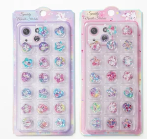 Heart Star Round Glitter Epoxy Bubble Stickers Mini Cartoon Pet 3D Gloss Dome Decals Phone Case Journal Handcraft Decor