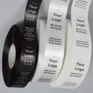 Heat-Cut Care Labels for Suits and Formal Wear, Fray-Resistant Fabric Content Labels