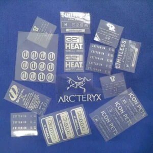 Heat-Printed Transfer Label with Custom Logo, Washable, for Bags
