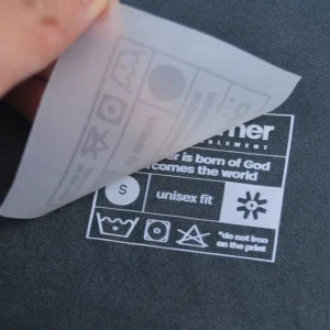 Heat Transfer Colorful Offset-Print Clothing Logo High-Elastic Silicone Matte Tarnish-Free Label