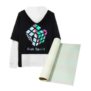 Heat Transfer PET Film Roll for DTF and T-Shirt Printing 30cm 60cm 120cm DTF Rainbow Reflective Film