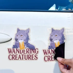 Heavy Duty Custom Car Body Magnetic Sticker UV Resistant Die Cut Magnet Decal for Outdoor Brand Promotion