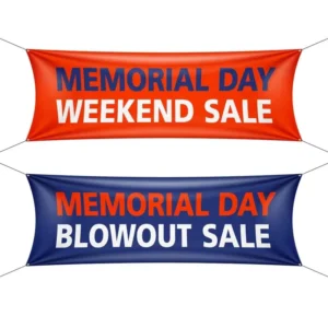 Heavy Duty Custom Double-Sided PVC Vinyl Hanging Banner for Mall or Store
