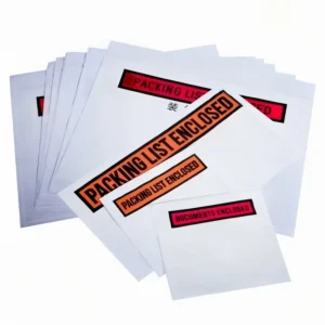 Heavy-Duty Large Clear Self-Adhesive Eco-Friendly Side Gusset Bag, Moisture-Proof Invoice Envelope for Industrial Shipping