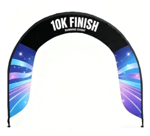 Heavy Duty Race Arch Banner with Weighted Base 3m X 2m Custom Logo for Cross Country