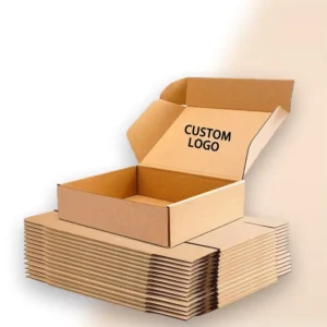 Heavy Kraft Paper Shipping Box with Divider, Literature Mailer Box
