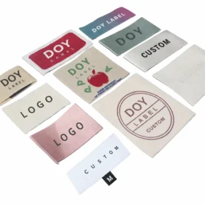 High-Density Jacquard Tags Factory Custom Woven Brand Name Logo Size Garment Textile Neck Labels for Clothing