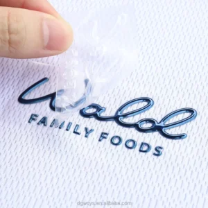 High Frequency Embossed Garment TPU Transfer Logo Silicone Letter Garment Label 3D TPU Heat Transfer Label for Clothes