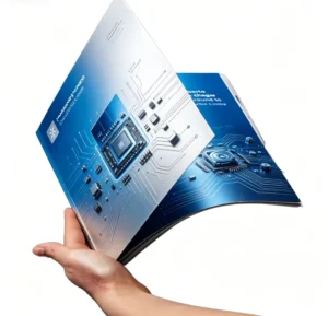 High-Gloss Coated Paper A5 Jewelry Catalogue, Saddle-Stitch Softcover Passport-Style Booklet, Offset Printing