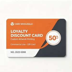 High Gloss Laminated Custom-Printed PVC Plastic Gift Voucher and Membership Cards