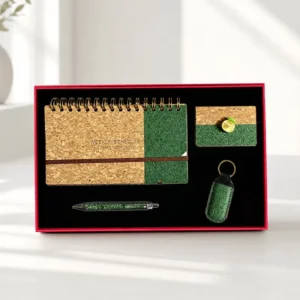 High Quality 4 Piece Coffee Ground Material Desk Calendar Set Multi Position Custom Logo for Business Gift Set