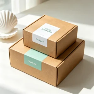 High Quality Bulk Waterproof Strong Adhesive Roll Packaging Labels for Kraft Mailing Envelope Shipping Box Sealing