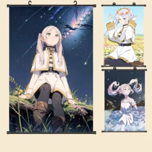High Quality Cartoon Fabric Anime Wall Scroll Poster HD Printed Waterproof Foldable Customizable Design Hanging Wall