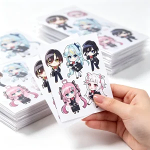 High Quality Custom Cartoon PVC Vinyl Die-Cut Stickers Eco-Friendly Waterproof UV Resistant Glossy Durable Outdoor Use