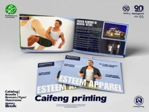 High Quality Custom Coated Paper Booklet Printing Service Advertising Promotional Printing Film Lamination Saddle Stitching