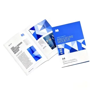 High Quality Custom Paper Booklet Advertise Brochure Magazine Book Printed Full Color Art Paper UV Printing Company Product