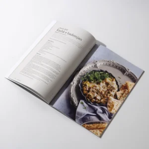 High Quality Custom Perfect Binding Offset Printing Brochure Catalog Booklet with Offset Paper and Embossed Finish