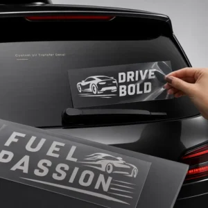 High Quality Customized Logo PVC Static Cling Decal Non Adhesive Reuse Car Sticker for Windshield and Mirrors