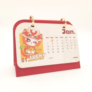 High Quality Daily Calendar Printing for Display Photo Frames Paper Table Days Card Calender Table Calendar Custom Size