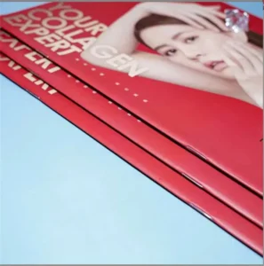 High Quality Flyer Brochure 150gsm 300gsm Glossy Coated Paper Perfect Binding Hard Cover Printing Book Type
