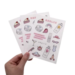High Quality No Moq Custom Design Adhesive Decorative Sticker Customized Sticker Sheet