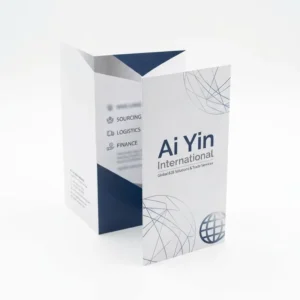 High Quality Offset Printed Custom A5 Tri Fold 200g Coated Paper Matte Finish Fast Turnaround Brochure Printing Custom