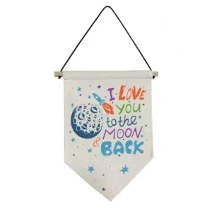 High Quality Personalized Linen Triangle Banner Flag Sublimation Flag Blanks Door Flag for Sublimation