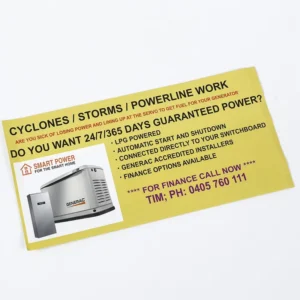 High Quality Print Custom Durable Double Sided Waterproof Waterproof Supermarket Publicity Marketing Paper Menu Flyers
