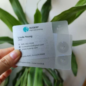 High Quality Pvc Clear Transparent Plastic NFC Business Card