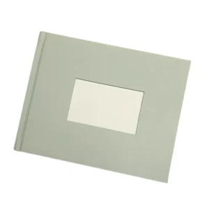 High Quality Red Cloth Linen Cover Durable Photo Album Book with Card Slot Design for Mini Photos