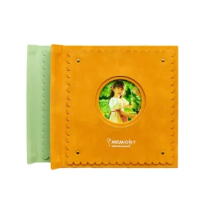 High Quality Waterproof Baby Growth Record Book with PU PP Metal Cover Window Cute Macaron Color DIY Photo Journal Hardcover