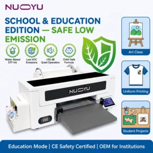 High Speed A3 DTF Printer Dual XP600 Printhead Pigment Ink 30cm/min OEM Garment Transfer Printing Machine
