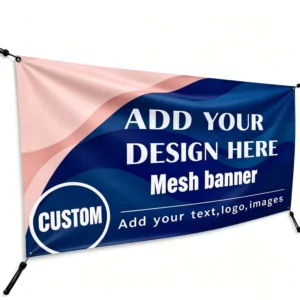 High Strength Outdoor Vinyl Banner for Construction Fence Advertising