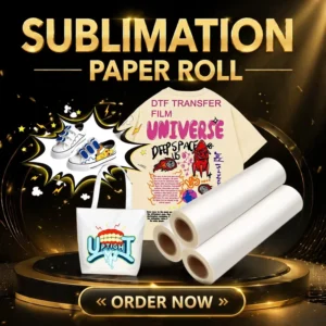 High-Temperature 30gsm-100gsm 98% Transfer Rate Quick Drying Sublimation Transfer Paper Rolls White for Textiles Garments
