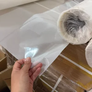 High Temperature Clear Heat Transfer Film with White Glassine Liner for Transferring Printed Vinyl onto T-Shirts