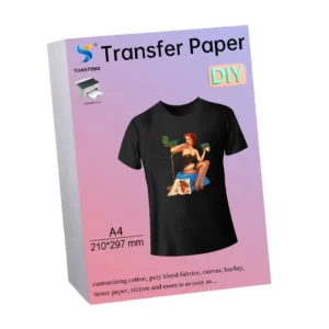 High-Temperature Laser Printer Heat Transfer Paper for Textile Printing, A4, Dark Color
