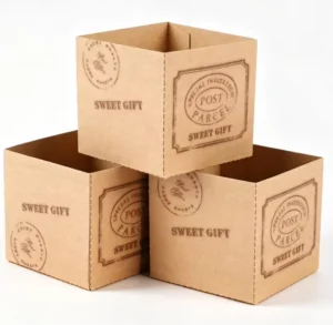 High Temperature Resistant Greaseproof Moisture Proof Hokkaido Kraft Paper Cups Square Sandwich Paper Cups Tray Mold Boxes