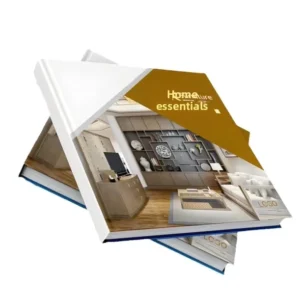 High end Furniture Catalogue Premium Promotional Brochure Offset Printed High Definition Art Paper Hot Stamping Folded Leaflets