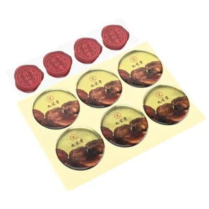 High quality Custom Personalized Round Adhesive Stickers Waterproof Soft Crystal PVC Nameplate Stickers for Decor