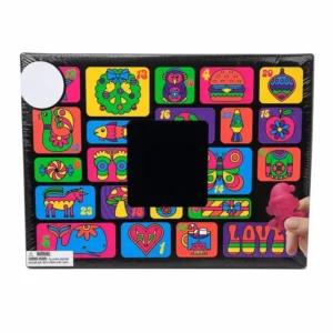 Holiday Calendar Soft Toy with Holes for Fun Games-Interactive Stress-Relieving EVA Toy for Ages 14+ Unisex Gift